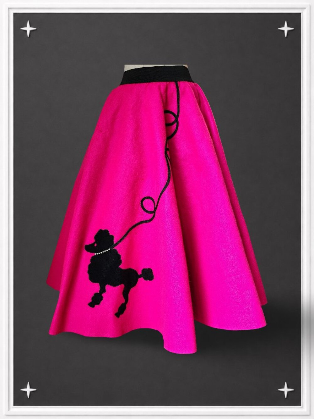 Vintage Annie’s Poodle Skirt + Malco Modes Crinoline Petticoat 2-Pc Set USA